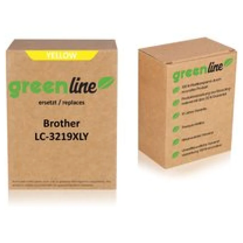 greenline ersetzt Brother LC-3219XLY Tintenpatrone, gelb – Bild 2