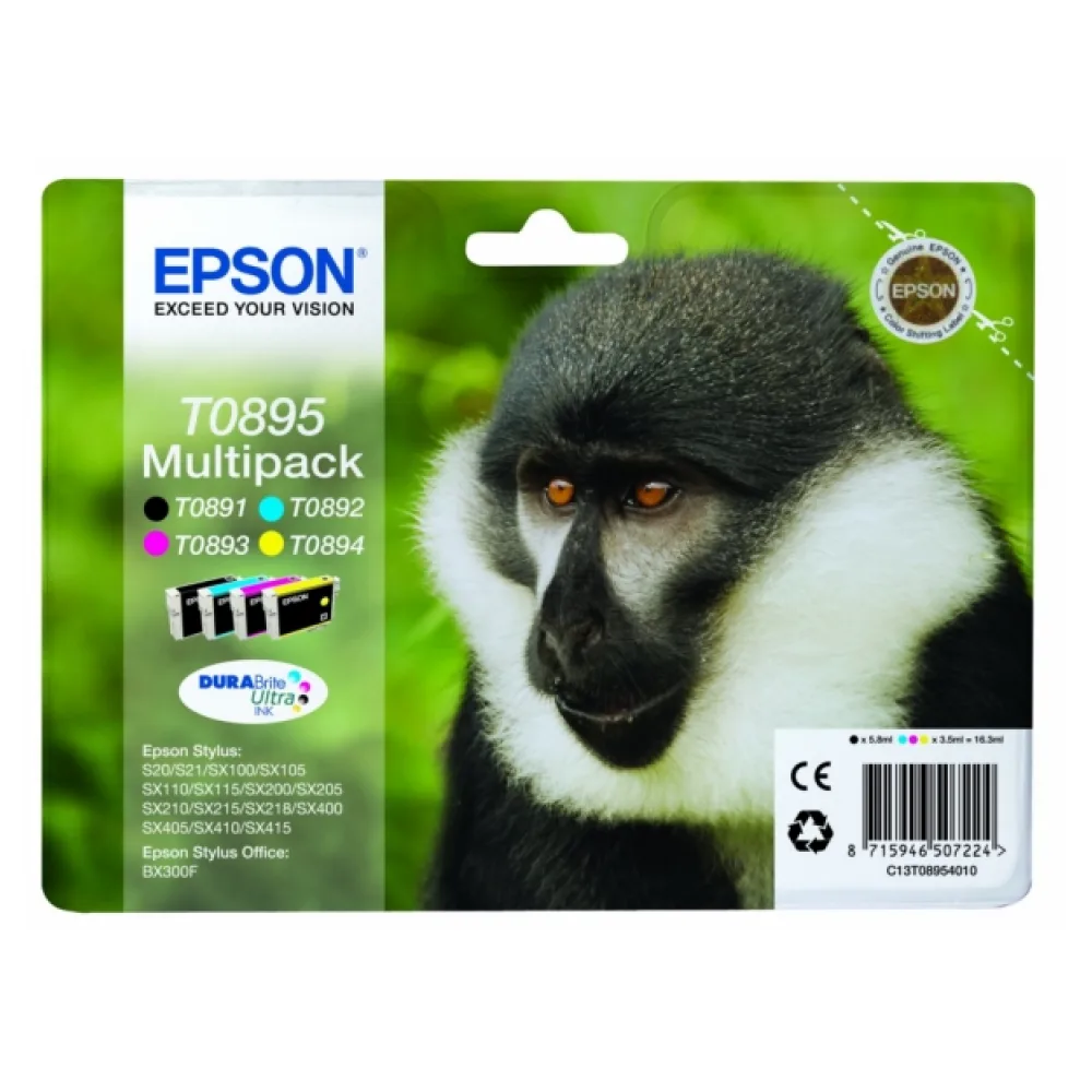 Original Epson C13T08954011 / T0895 Tintenpatrone Multipack