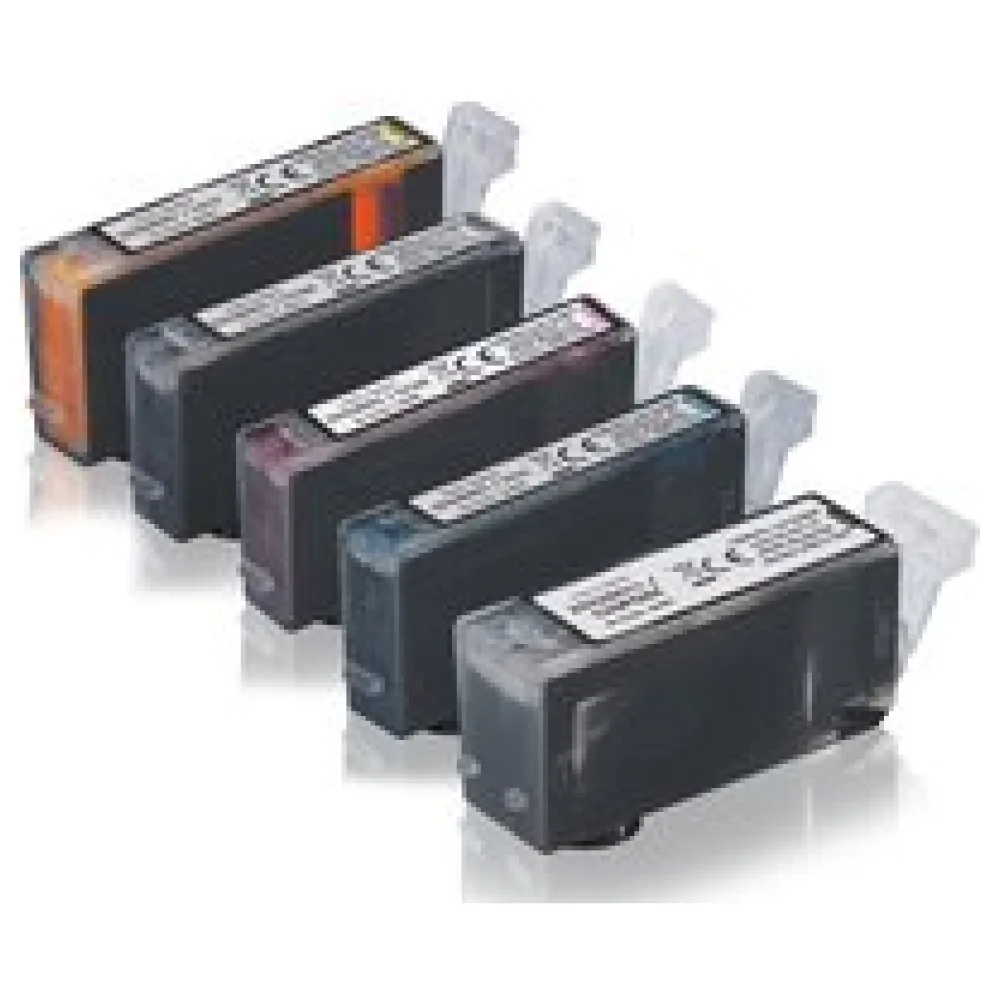 Multipack kompatibel zu Canon PGI-520 / CLI-521 enthält 5x Tintenpatrone – Bild 2