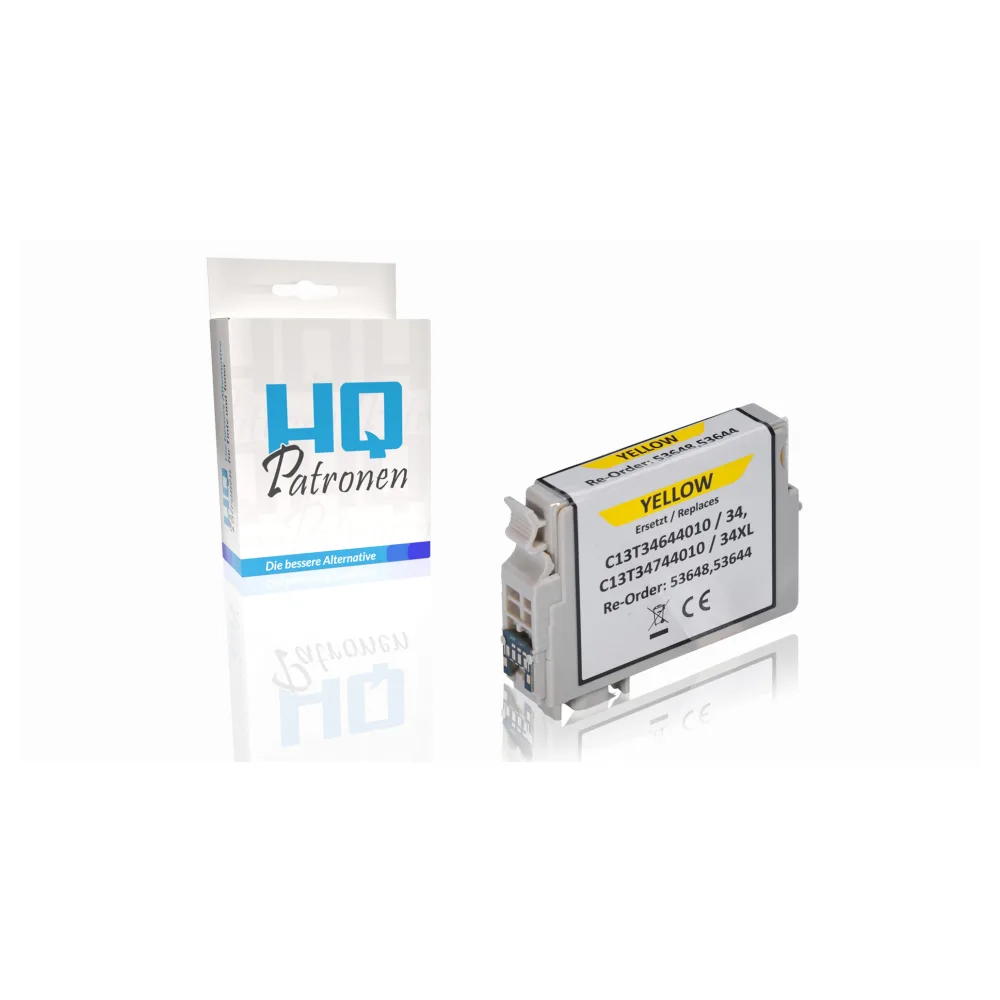 Kompatibel zu Epson C13T34744010 / 34XL Tintenpatrone, gelb
