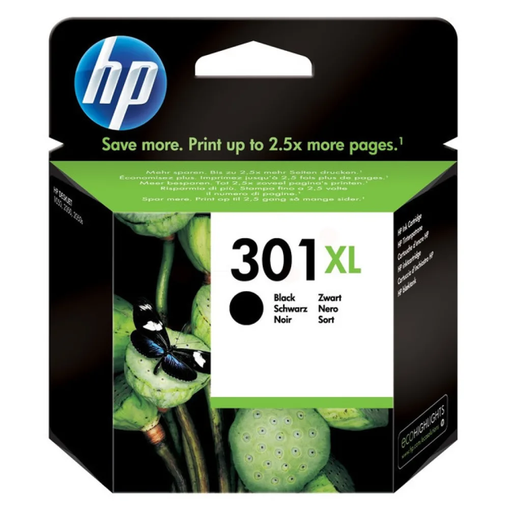 Original HP CH563EE / 301XL Druckkopfpatrone schwarz
