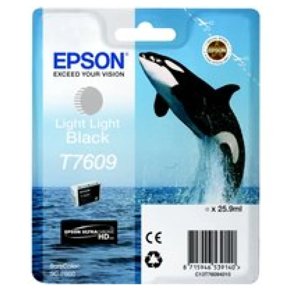 Original Epson C13T76094010 / T7609 Tintenpatrone schwarz hell hell – Bild 2