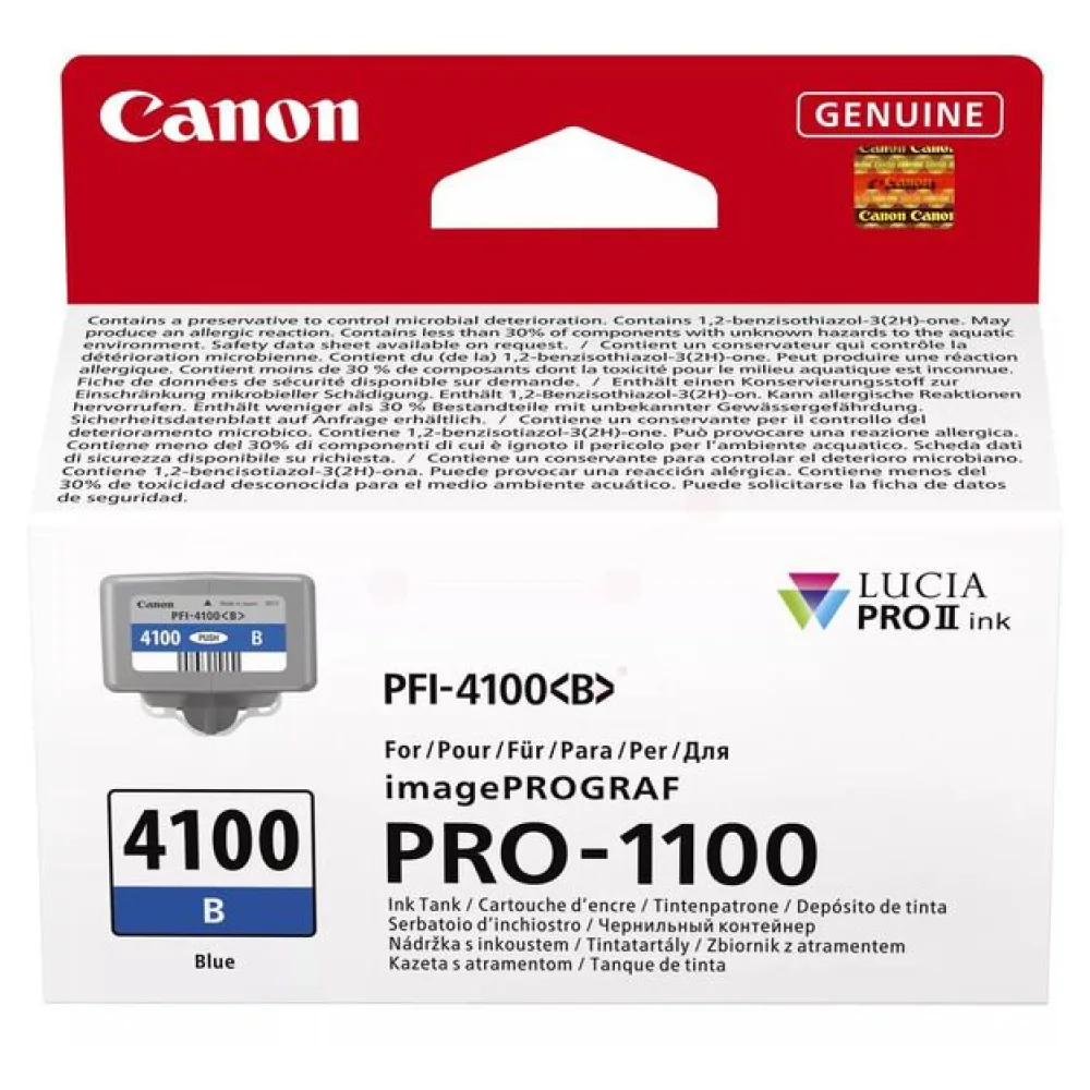 Original Canon 6786C001 / PFI-4100B Tintenpatrone blau