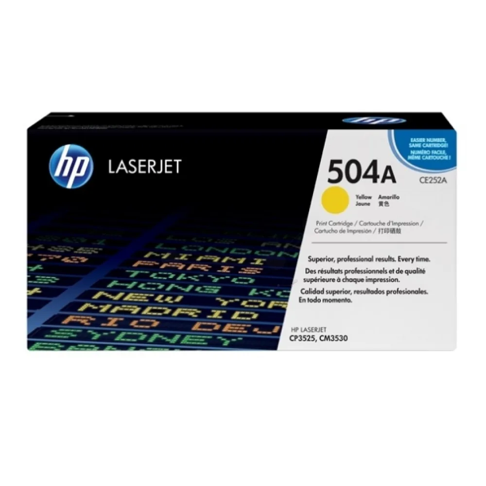 Original HP CE252A / 504A Toner gelb