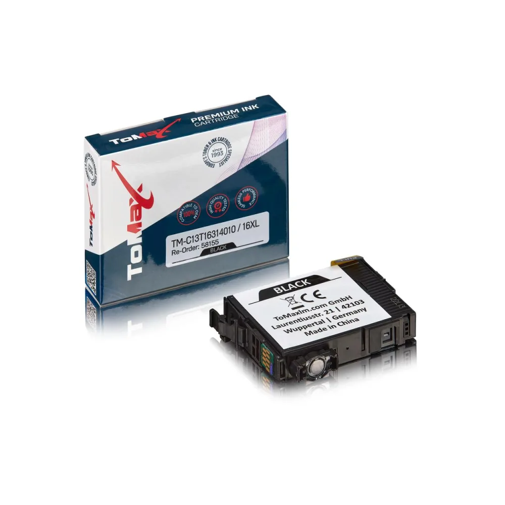 ToMax Premium ersetzt Epson C13T16314010 / 16XL Tintenpatrone, schwarz