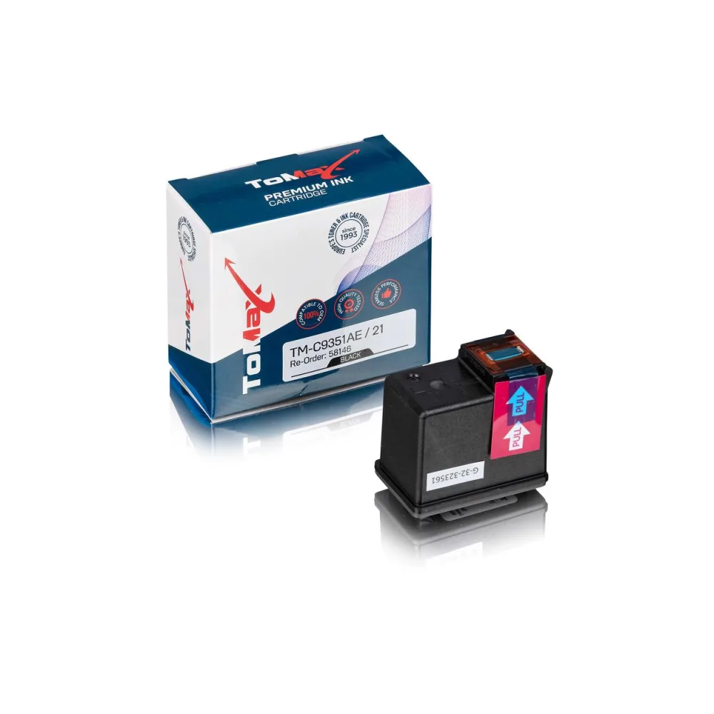 ToMax Premium ersetzt HP C9351AE / 21 Druckkopfpatrone, schwarz
