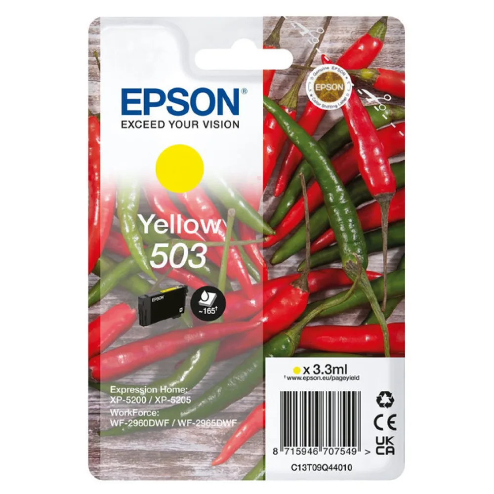 Original Epson C13T09Q44020 / 503 Tintenpatrone gelb