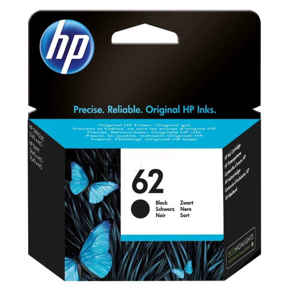Original HP C2P04AE / 62 Druckkopfpatrone schwarz