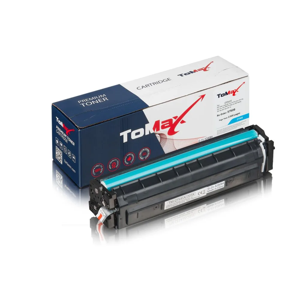 ToMax Premium ersetzt HP CF541X / 203X Toner, cyan