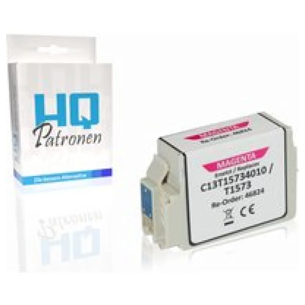 Kompatibel zu Epson C13T15734010 / T1573 Tintenpatrone, magenta – Bild 2