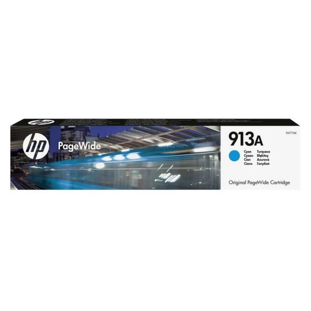 Original HP F6T77AE / 913A Tintenpatrone cyan