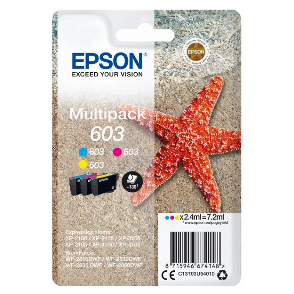 Original Epson C13T03U54010 / 603 Tintenpatrone Multipack