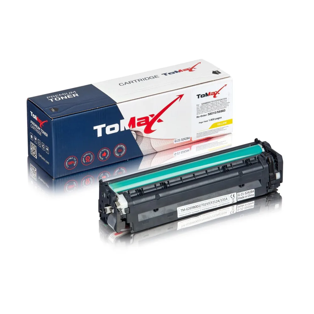 ToMax Premium ersetzt Canon 6269B002 / 731Y Toner, gelb