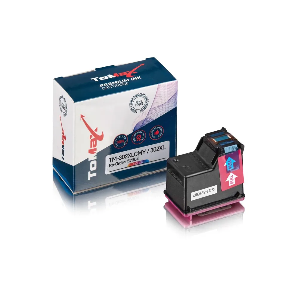ToMax Premium ersetzt HP F6U67AE / 302XL Druckkopfpatrone, color