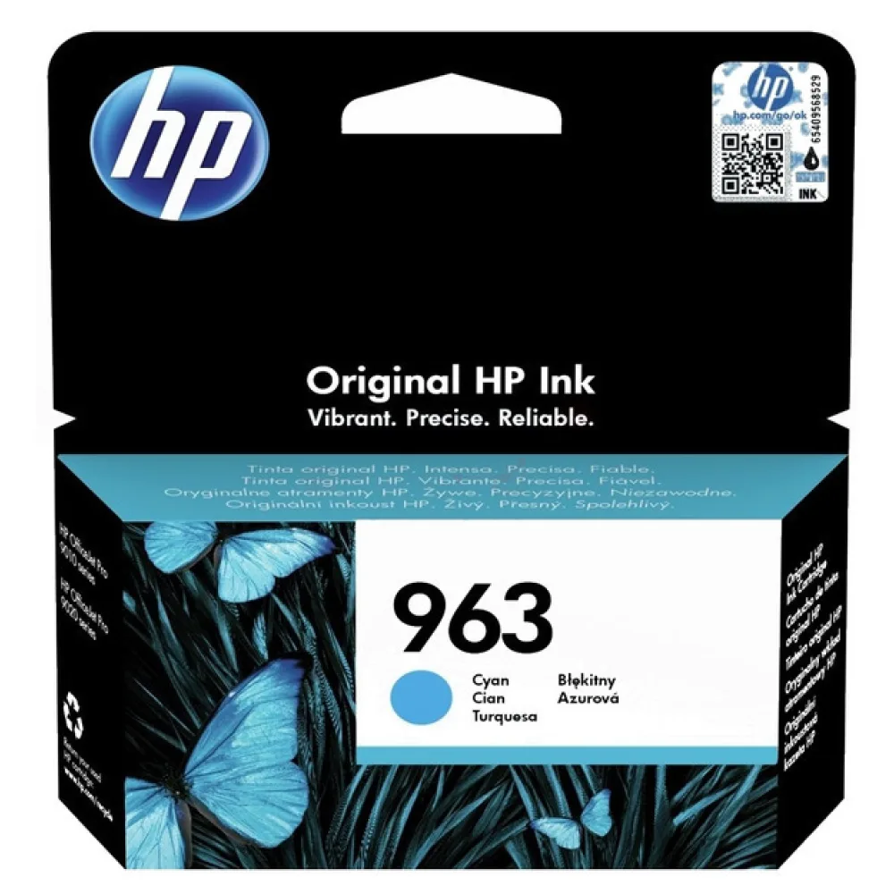 Original HP 3JA23AE / 963 Tintenpatrone cyan