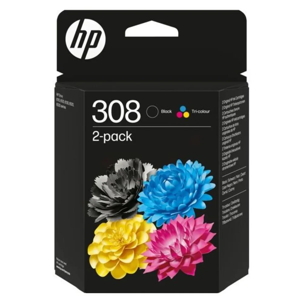 Original HP 6L6S6UE / 308 Druckkopfpatrone Multipack