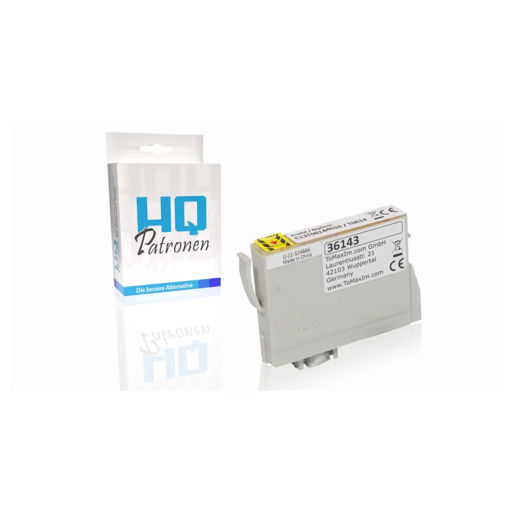 Kompatibel zu Epson C13T06144010 / T0614 XL Tintenpatrone, gelb