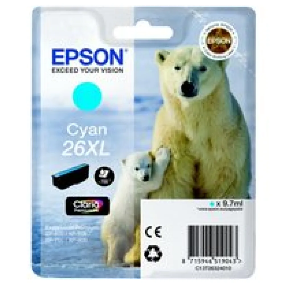 Original Epson C13T26324012 / 26XL Tintenpatrone cyan – Bild 2