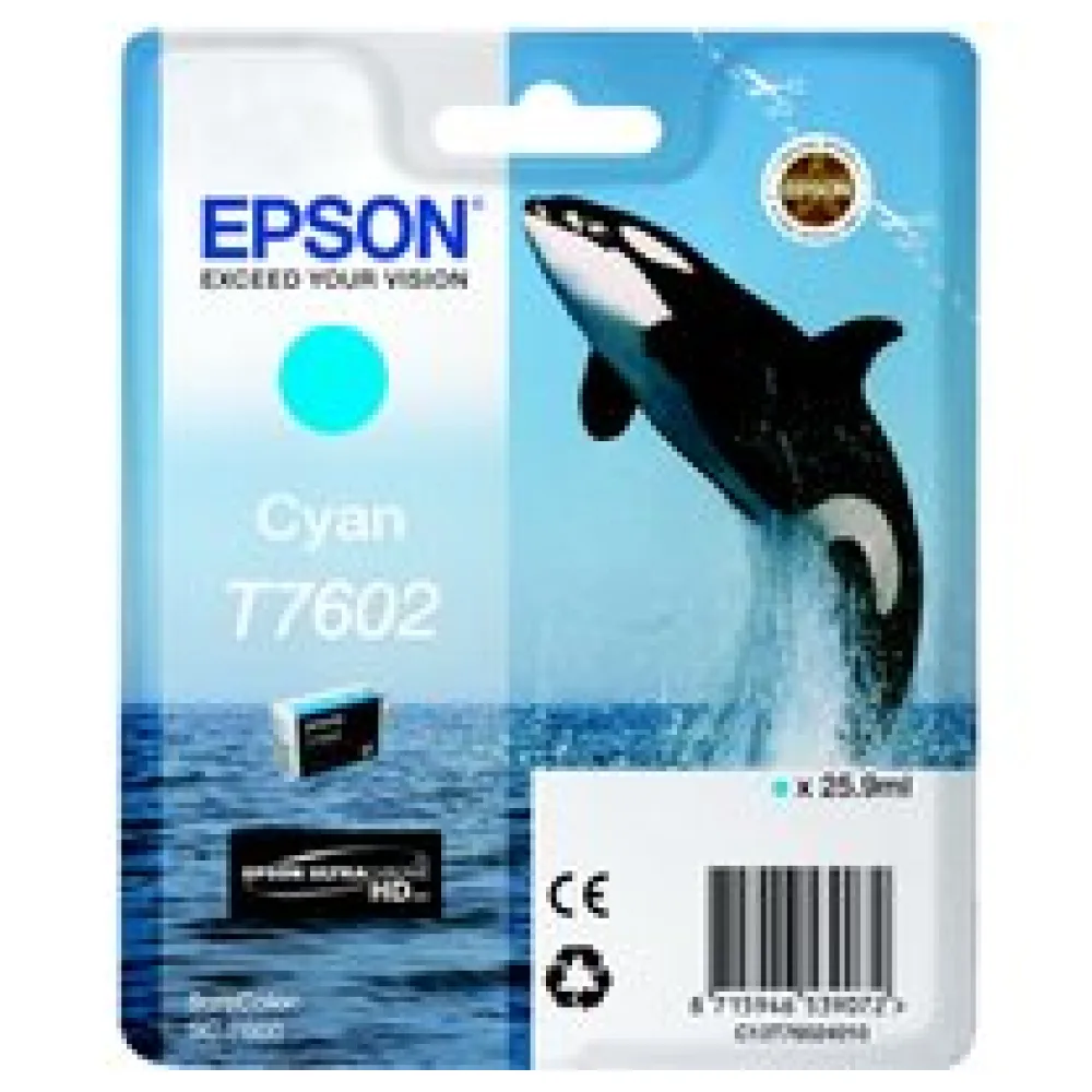Original Epson C13T76024010 / T7602 Tintenpatrone cyan – Bild 2