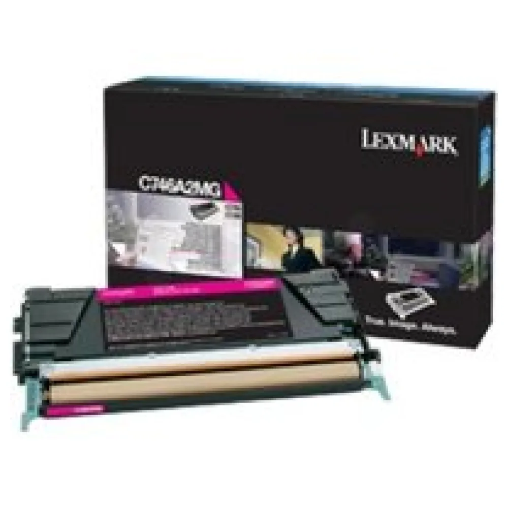 Original Lexmark C746A3MG Toner magenta – Bild 2