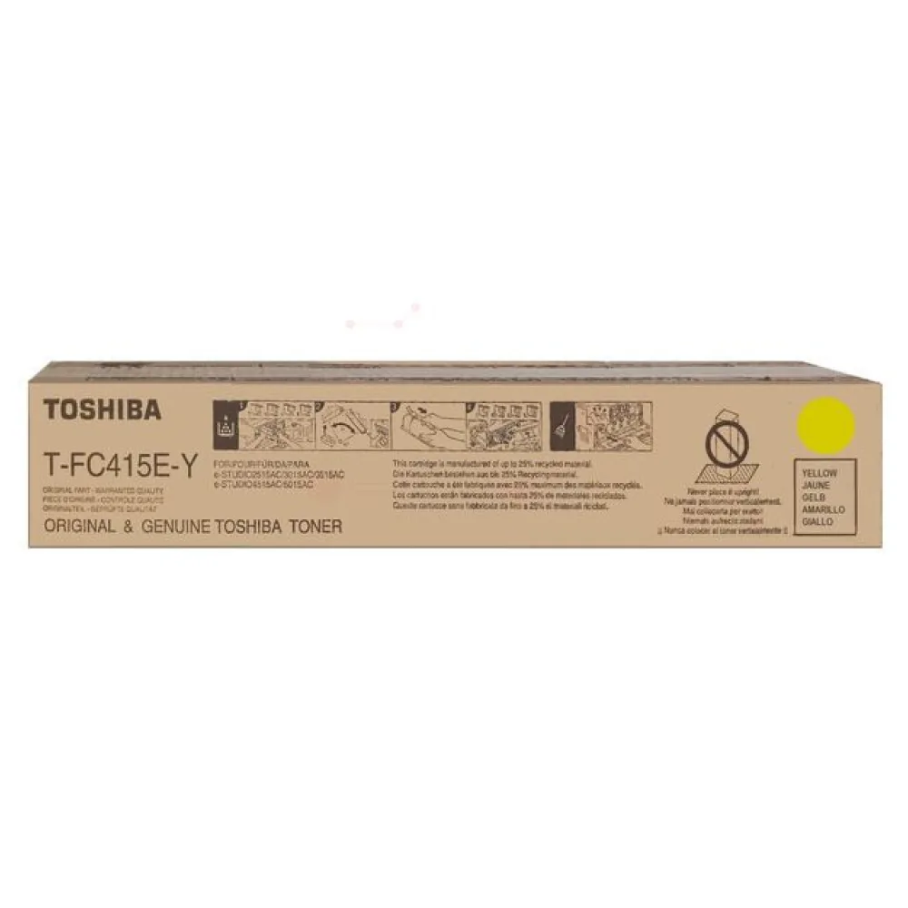 Original Toshiba 6AJ00000182 / TFC415EY Toner gelb