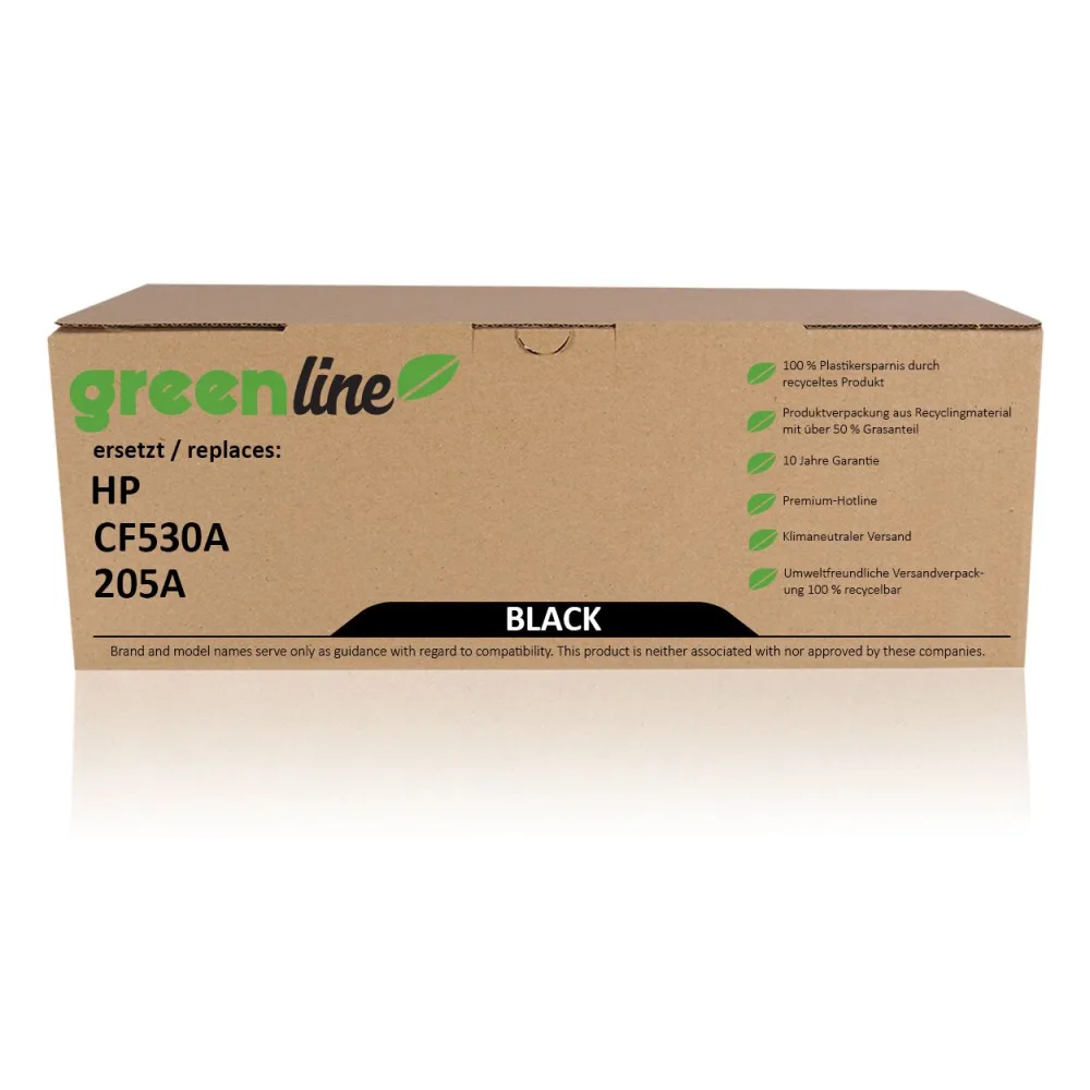greenline ersetzt HP CF530A / 205A Tonerkartusche, schwarz