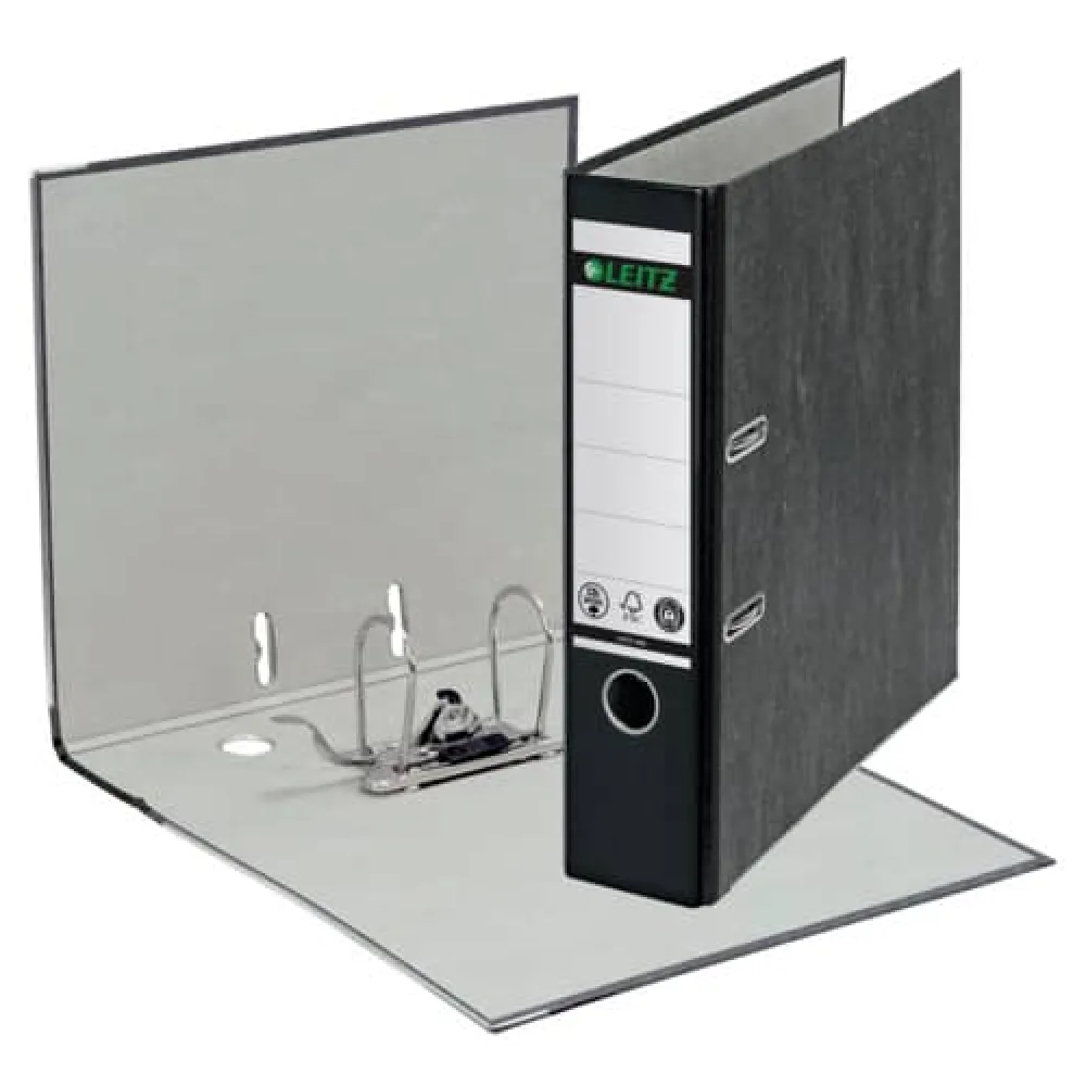 LEITZ Qualitäts-Ordner 180°, A4, klimaneutral, 80mm, schwarz