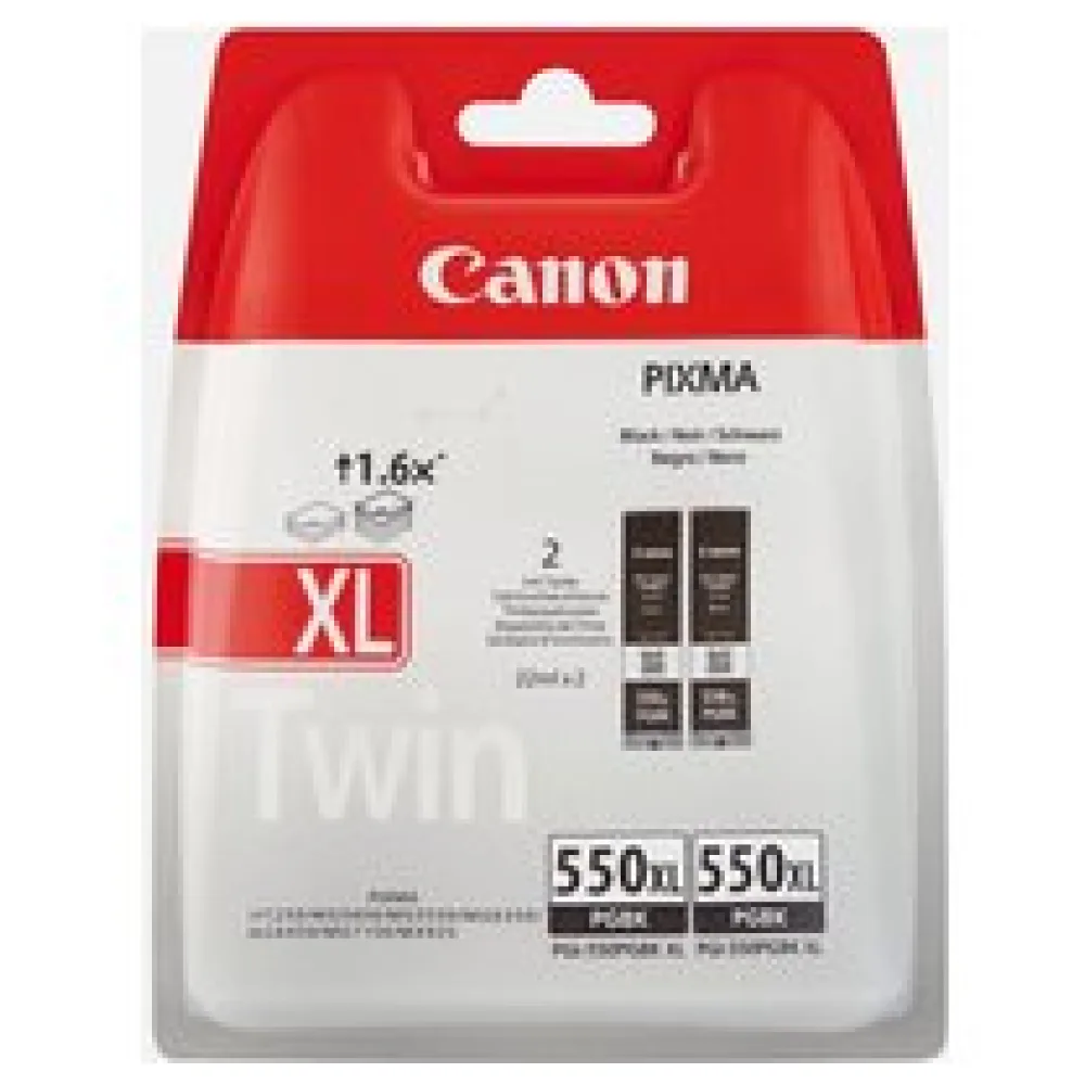 Original Canon 6431B010 / PGI550PGBKXL Tintenpatrone Doppelpack Pigment schwarz – Bild 2