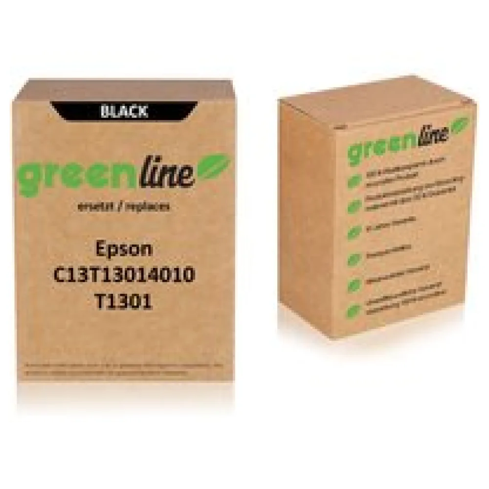 greenline ersetzt Epson C13T13014010 / T1301 Tintenpatrone, schwarz – Bild 2