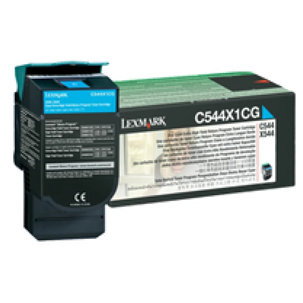 Original Lexmark C544X1CG Toner cyan – Bild 2