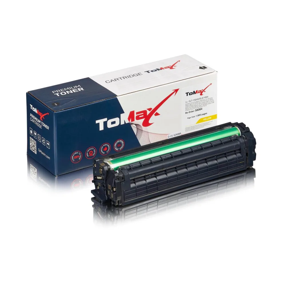 ToMax Premium ersetzt Samsung / HP CLT-Y504S/ELS / Y504S Toner Gelb