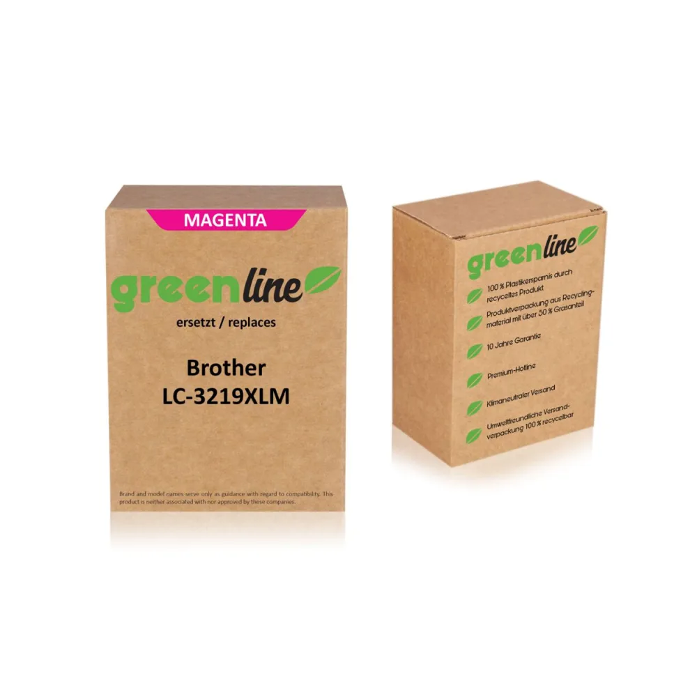 greenline ersetzt Brother LC-3219XLM Tintenpatrone, magenta