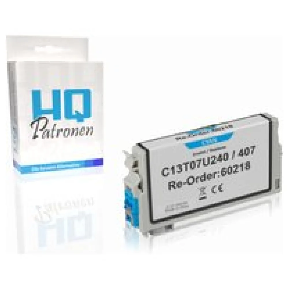 Kompatibel zu Epson C13T07U240 / 407 Tintenpatrone, cyan – Bild 2