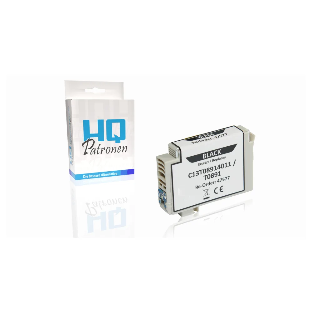 Kompatibel zu Epson C13T08914011 / T0891 Tintenpatrone, schwarz