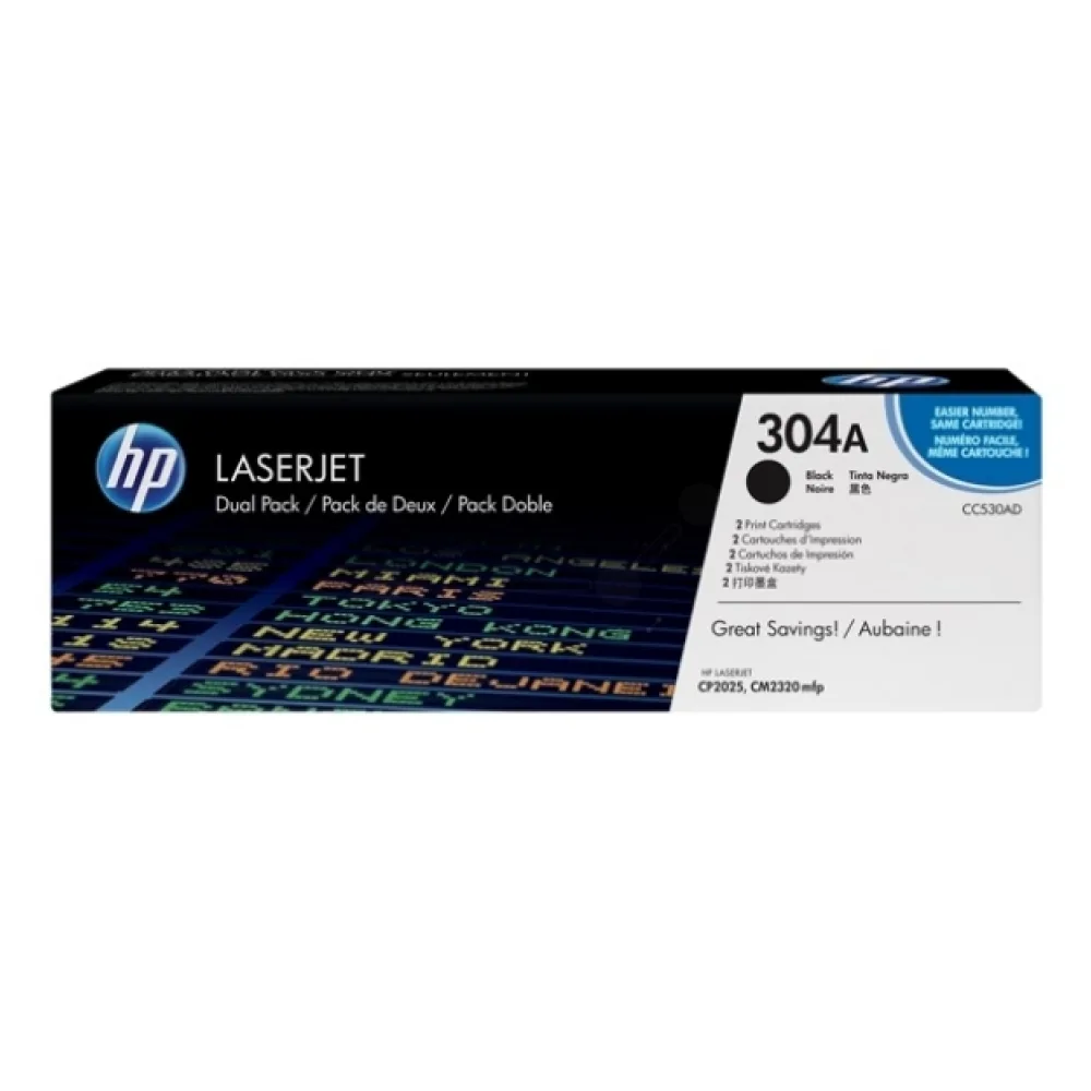 Original HP CC530AD / 304A Toner schwarz