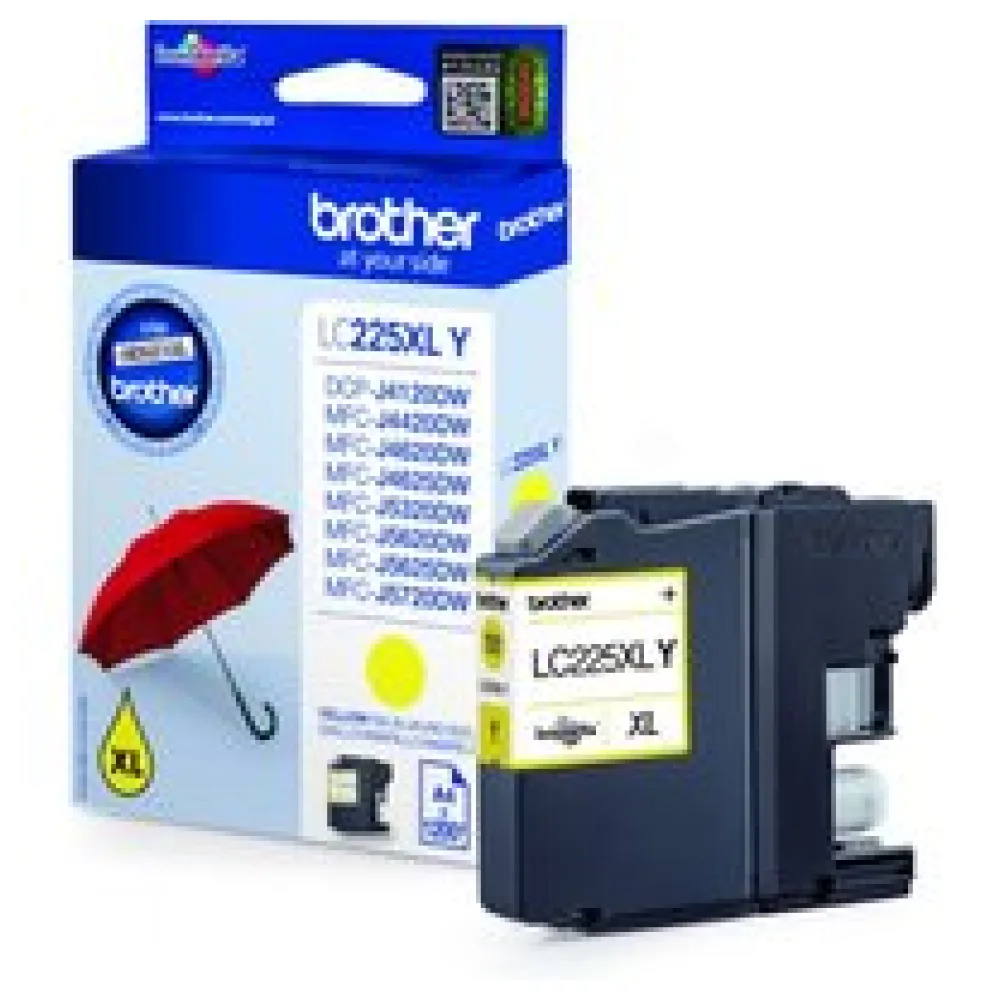 Original Brother LC225XLY Tintenpatrone gelb – Bild 2