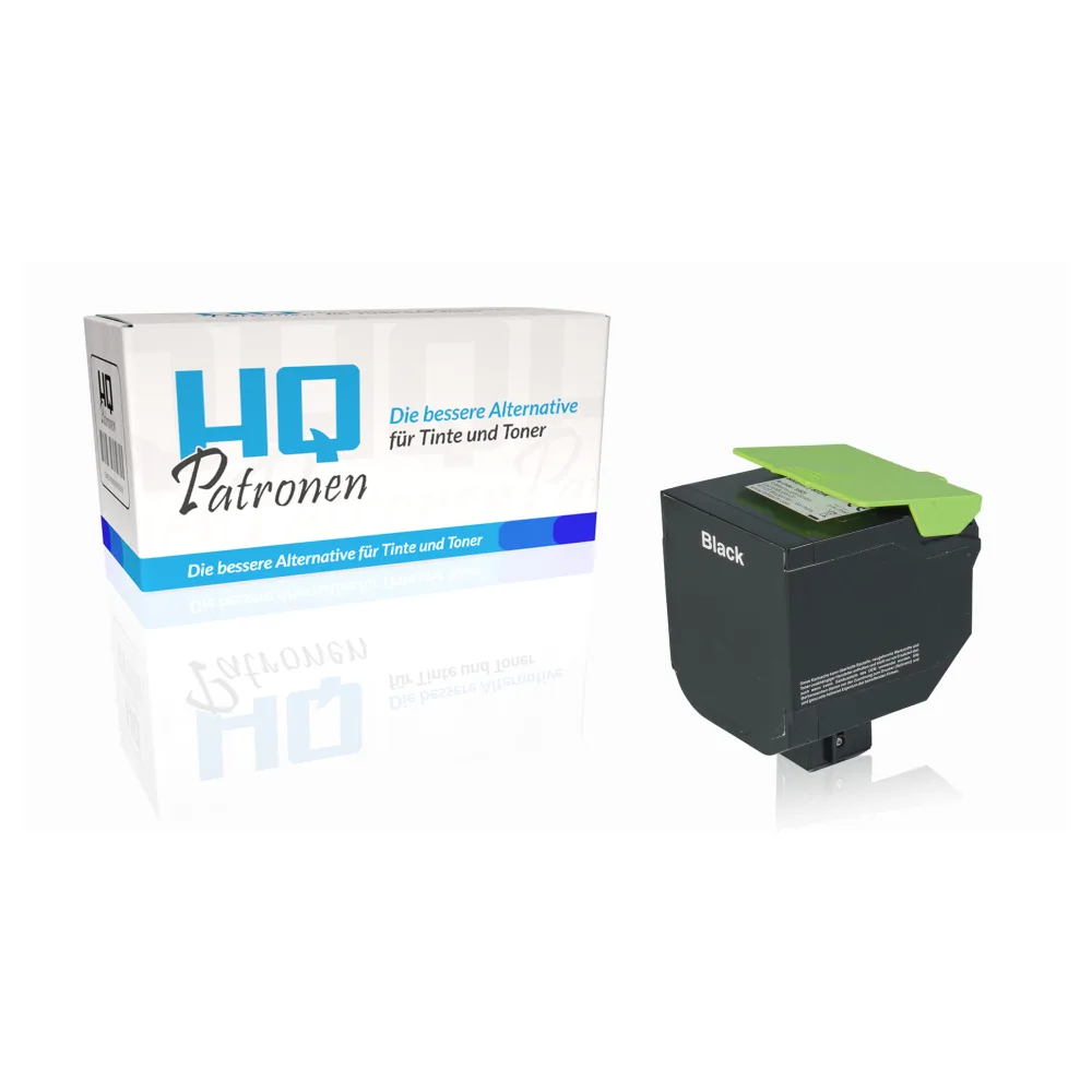Kompatibel zu Lexmark 80C2HK0 / 802HK Tonerkartusche, schwarz