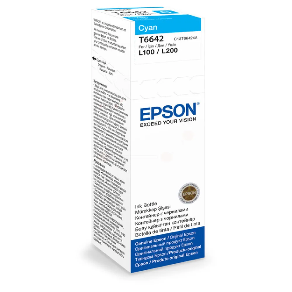 Original Epson C13T66424A / T6642 Tintenflasche cyan