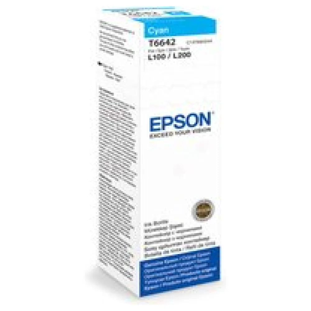 Original Epson C13T66424A / T6642 Tintenflasche cyan – Bild 2