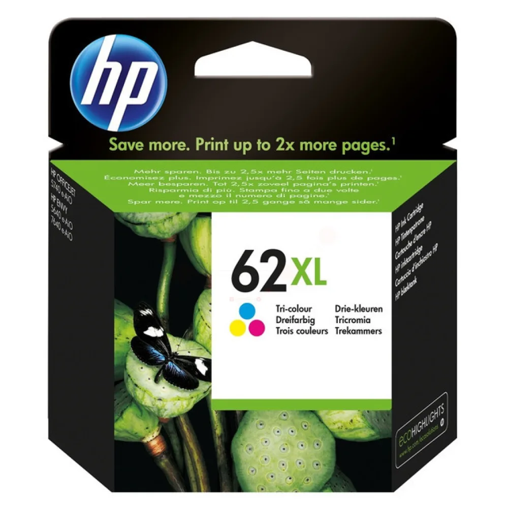 Original HP C2P07AE / 62XL Druckkopfpatrone color