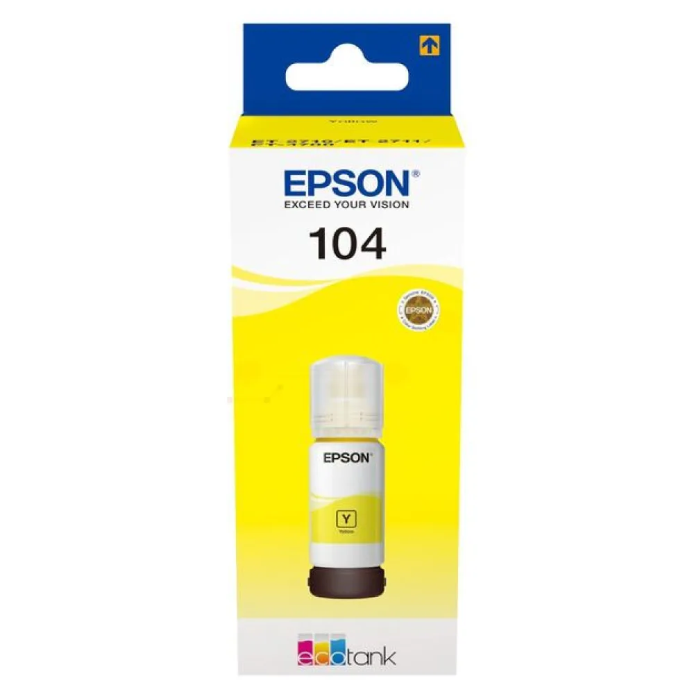 Original Epson C13T00P440 / 104 Tintenflasche gelb