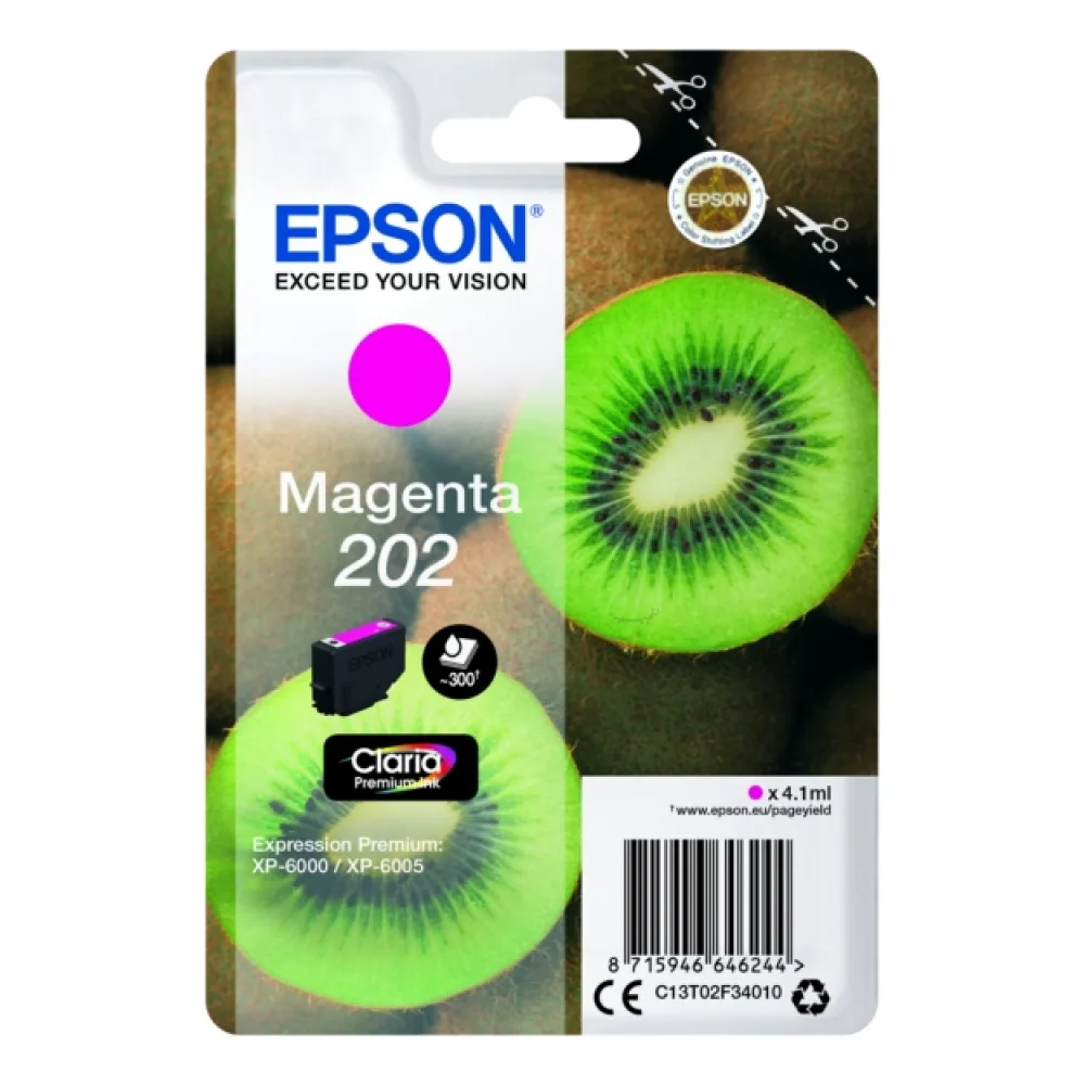 Original Epson C13T02F34010 / 202 Tintenpatrone magenta