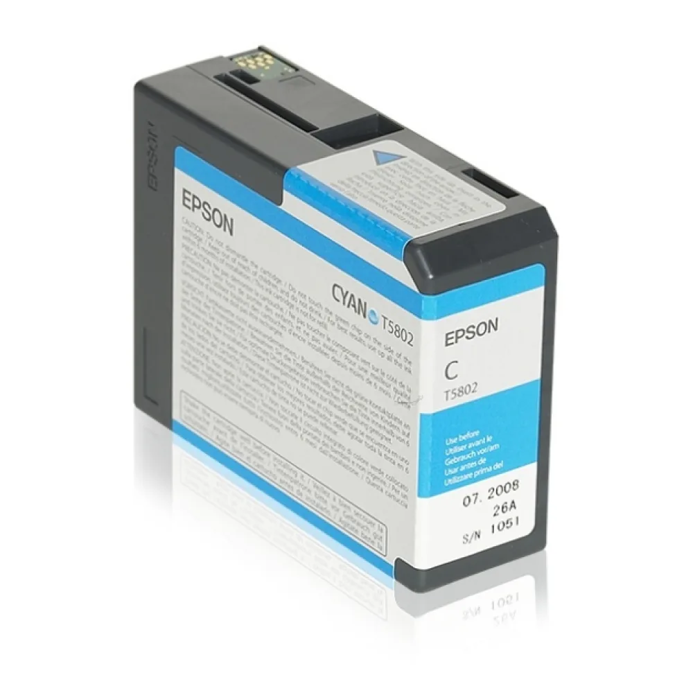 Original Epson C13T580200 / T5802 Tintenpatrone cyan