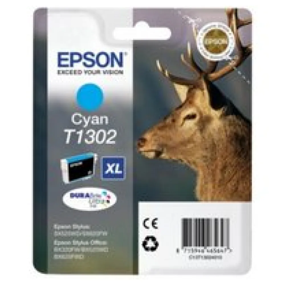Original Epson C13T13024012 / T1302 Tintenpatrone cyan – Bild 2