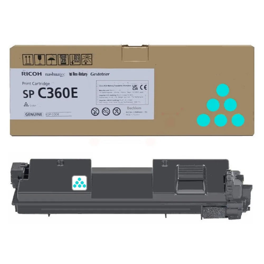 Original Ricoh 408189 / SPC360E Toner cyan