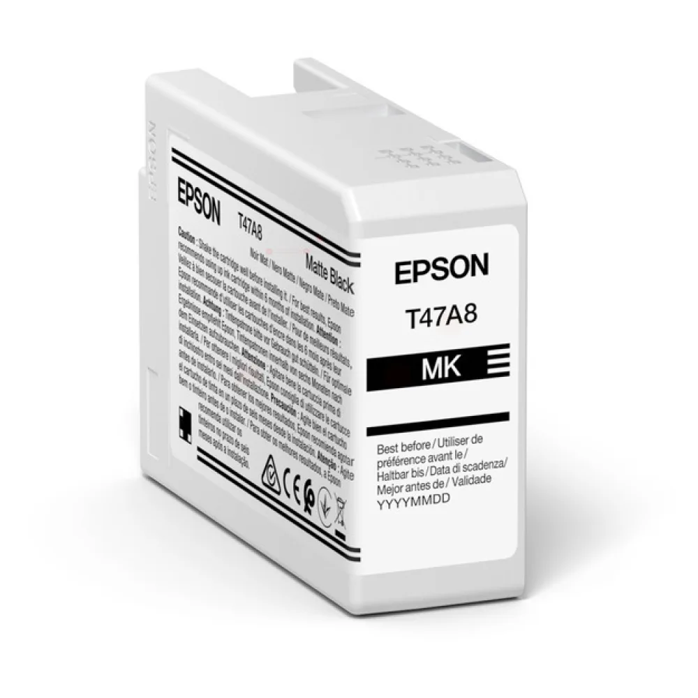 Original Epson C13T47A800 / T47A8 Tintenpatrone schwarz matt