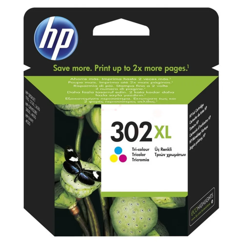 Original HP F6U67AE / 302XL Druckkopfpatrone color
