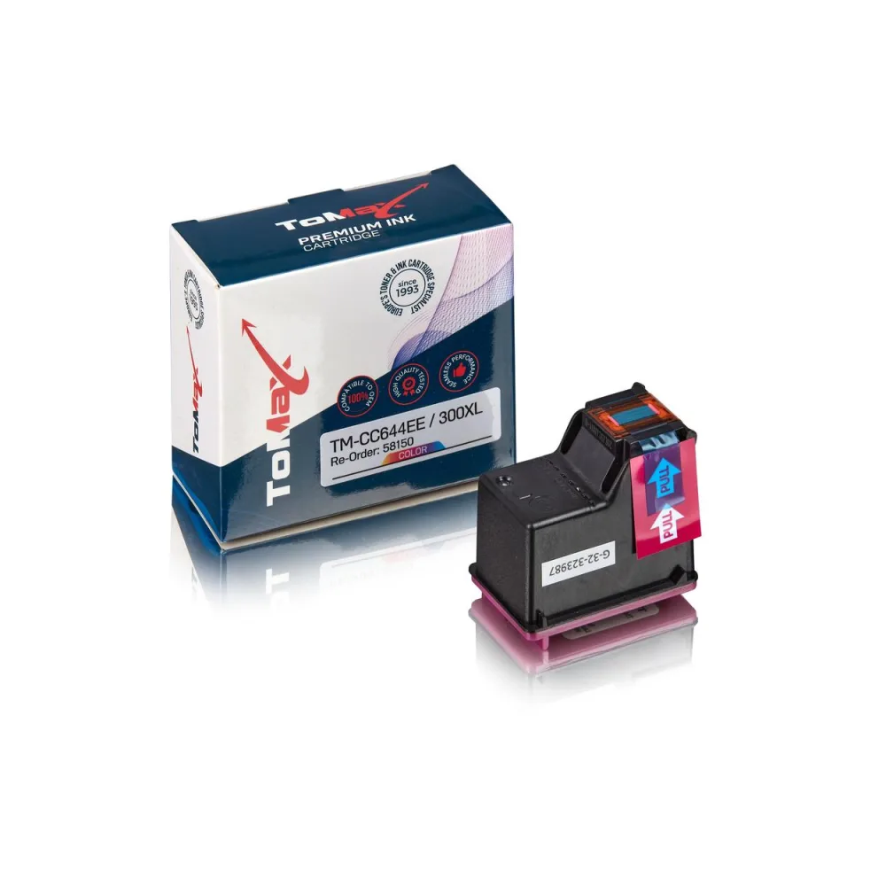 ToMax Premium ersetzt HP CC644EE / 300XL Druckkopfpatrone, color