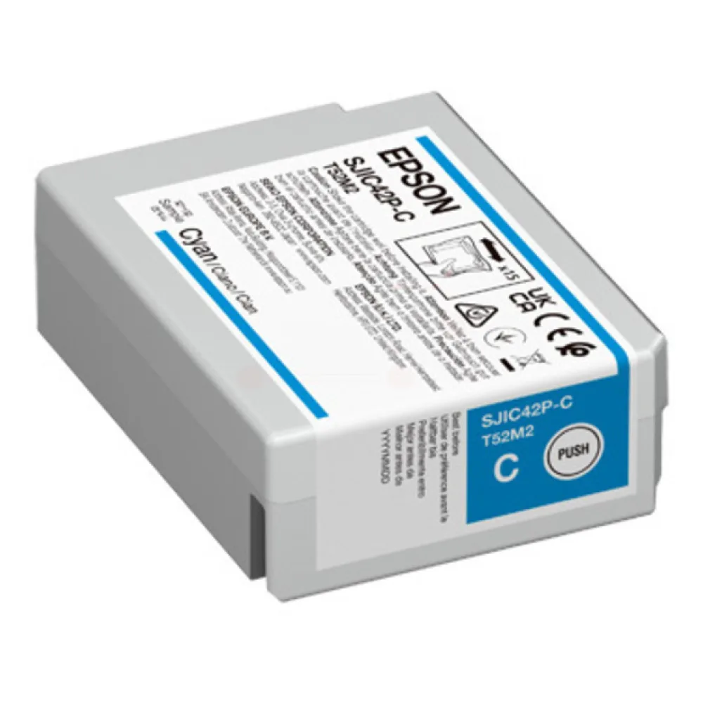 Original Epson C13T52M240 / SJIC42PC Tintenpatrone cyan