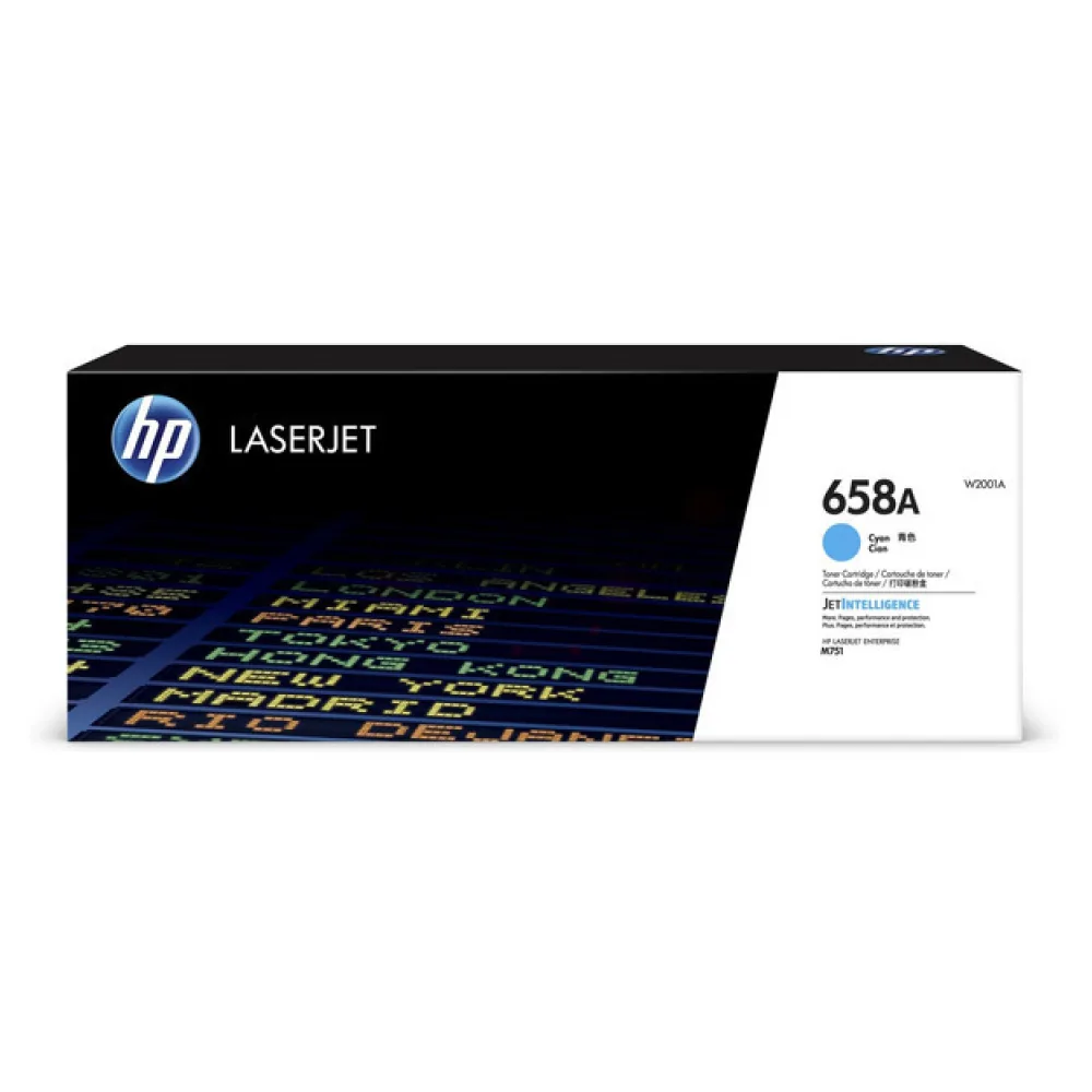 Original HP W2001A / 658A Toner cyan